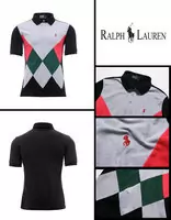 t-shirt hommes polo ralph lauren sport cotton 2013 high collar diamond six black